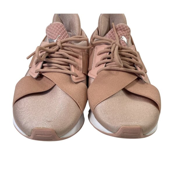 Puma Muse Satin EP Walking Shoes Womens 9 Pink Peach Running Athletic Sneakers - Picture 4 of 10